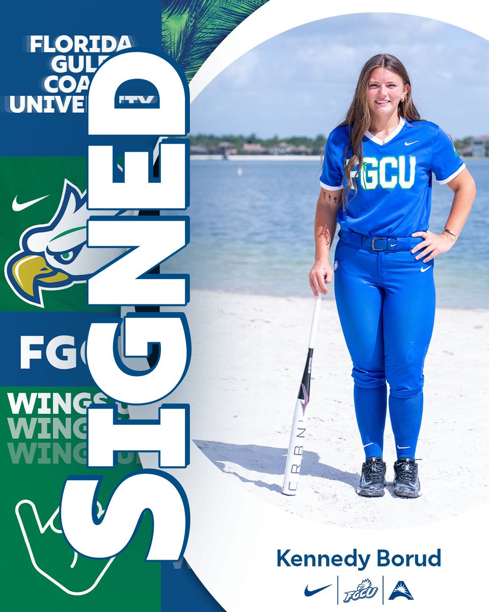 FGCU_Softball's tweet photo. 𝐬𝐢𝐠𝐧𝐞𝐝 ✍️

welcome to FGCU, Kennedy!

#SOAR // #Team24 // #WingsUp https://t.co/u8mF0WffGn