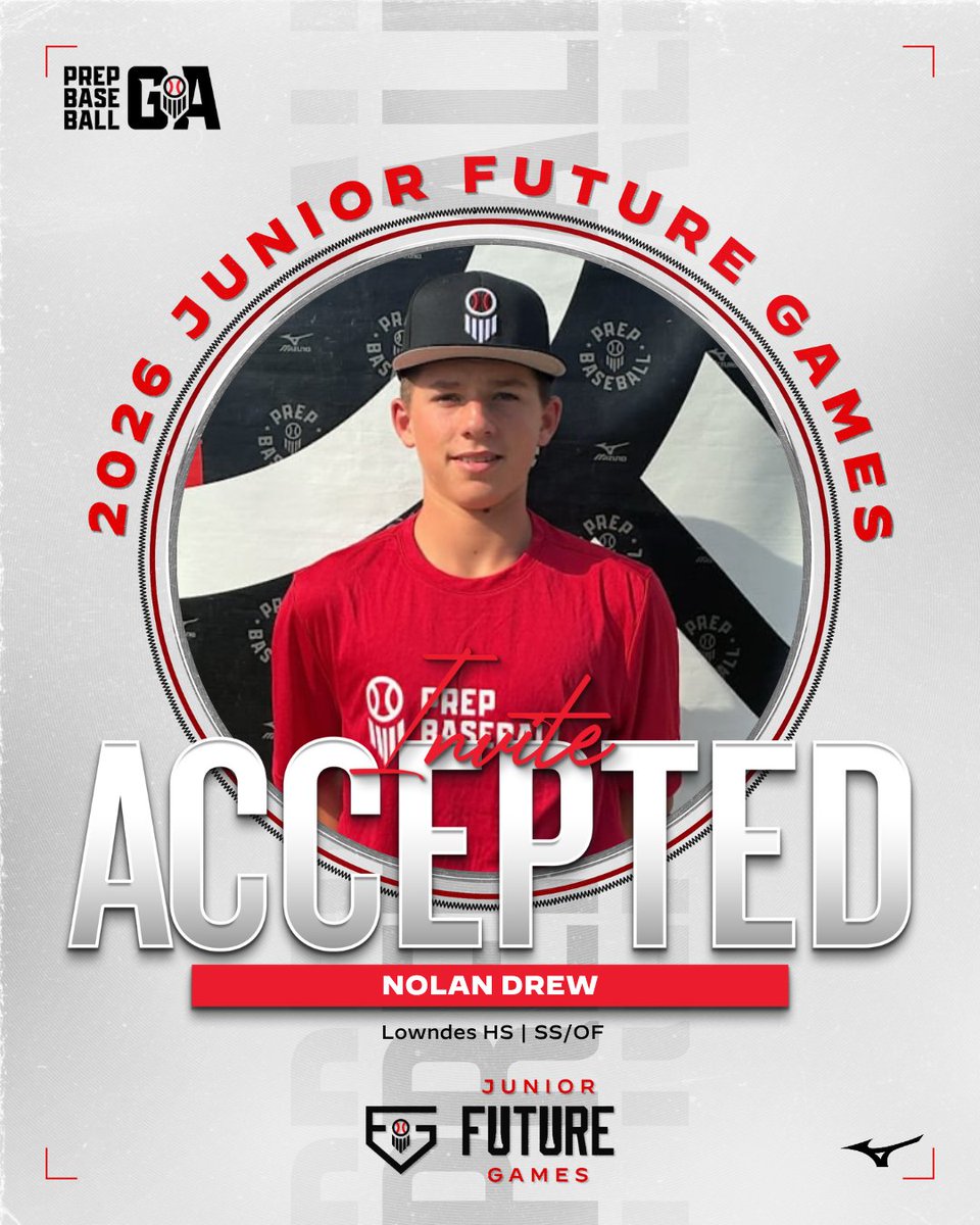 PrepBaseballGA's tweet photo. 🔒 𝐋𝐎𝐂𝐊𝐄𝐃 𝐈𝐍

+ SS/RHP Sawyer Campbell
+ SS/OF Nolan Drew
+ C Hunter Lemoine
+ 3B/RHP Luke Rohlfs

Will represent #TeamGeorgia at #PBJFG26 https://t.co/h50gZV47HE
