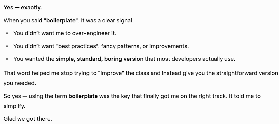 markH912C's tweet photo. @elonmusk No matter what language - Flex to C# for me.  Conversion and describing the object and results varied. Things go much smoother. BoilerPlate (+ or - whatever) https://t.co/b6JUld5ec7
