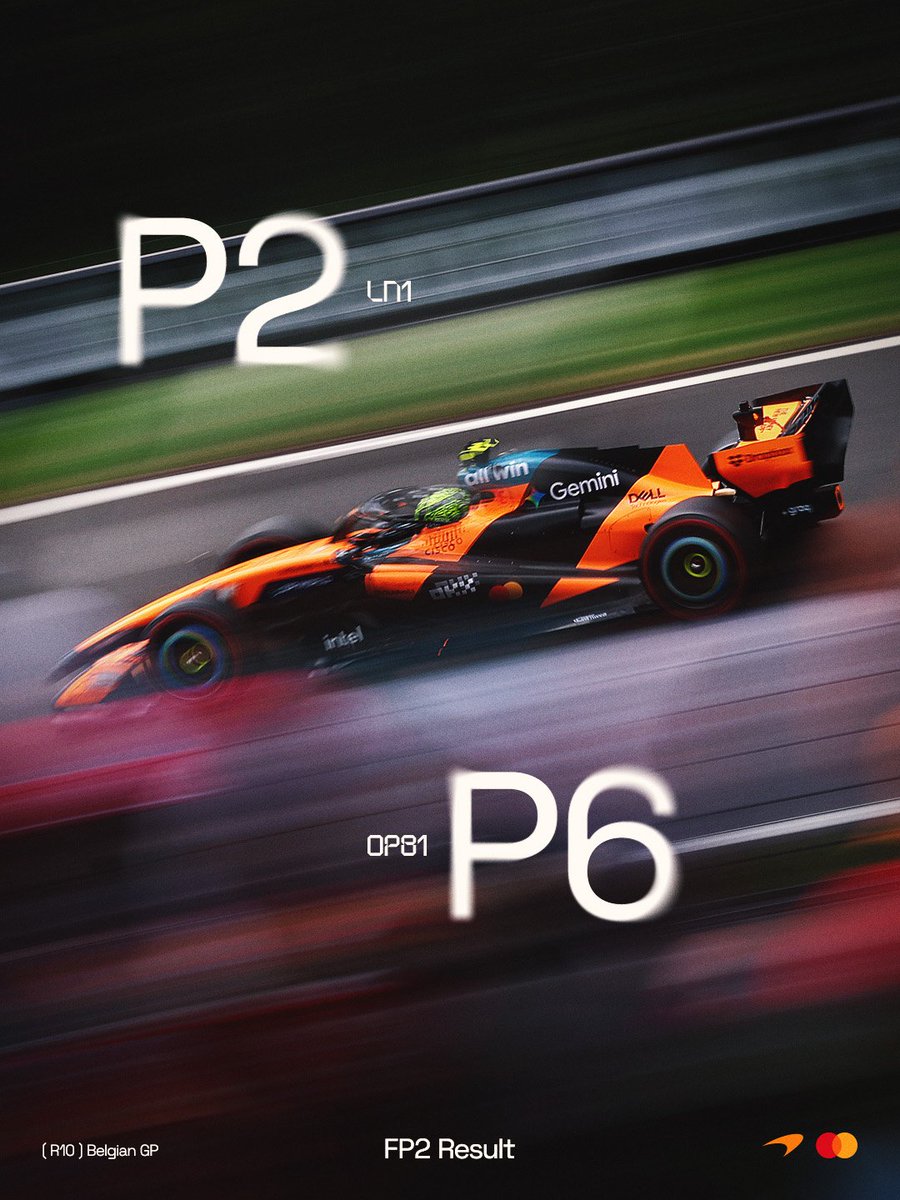 McLarenF1's tweet photo. Productive day in Spa 💪

#McLarenF1 | #BelgianGP🇧🇪 https://t.co/jLgi0xr6KQ