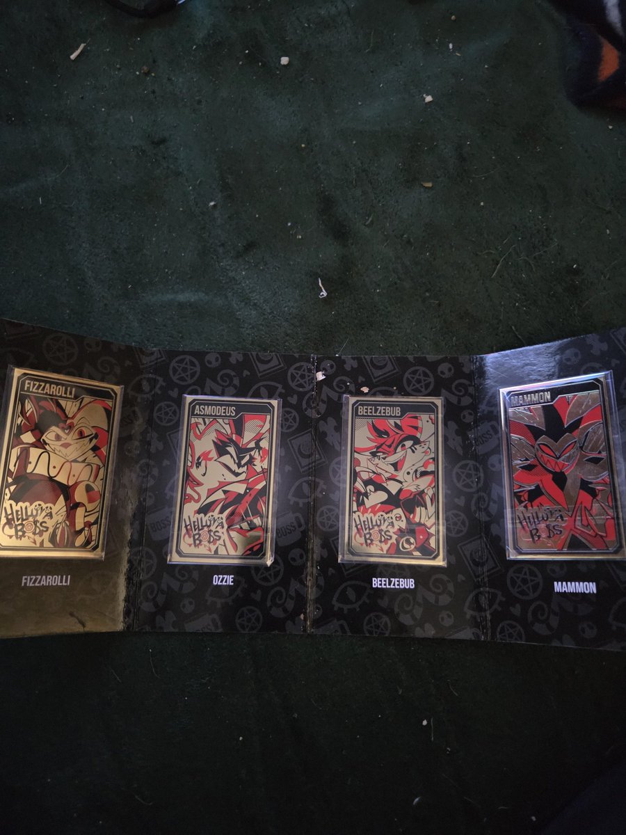 AlastorBoy2005's tweet photo. More Helluva boss Metal and gold cards https://t.co/YiPAYqj4KR