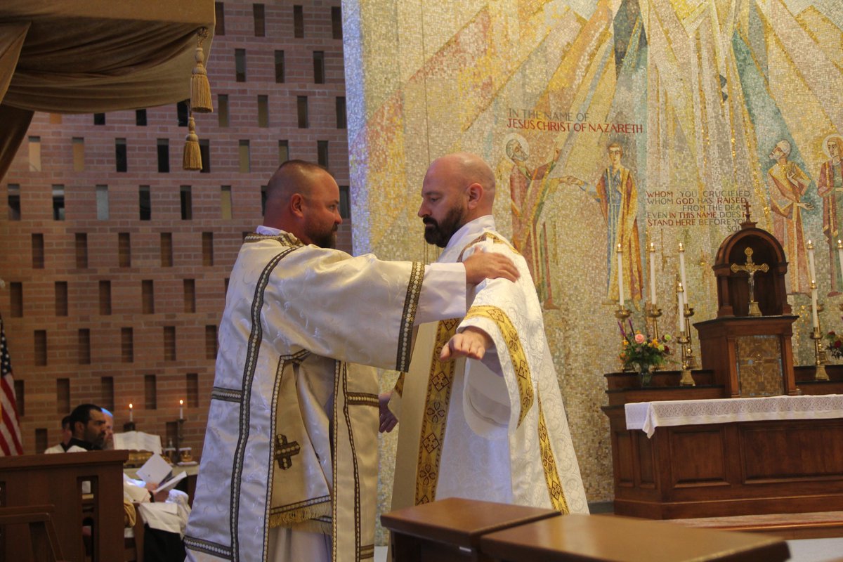 MadisonDiocese's tweet photo. The Diocese of Madison has a new permanent deacon! This past Sunday, Bishop Hying ordained William Russell Yount to the Order of Deacons. Russell has worked for the diocesan finance office for the last several years, and if you attend the weekday noon Masses at Holy Name Heights or tune in to the APD's TV Mass, you likely recognize him. He is a blessing to our diocese and we know that his new ministry as deacon will bless many more people! Congratulations, Deacon Russell!

Here are some photos from the ordination; thanks to the Diocese of Madison's Communications/Catholic Herald staff for capturing them!

There are two types of deacons, those who are on their way to the priesthood (transitional deacons) and those who are not (permanent deacons). The Diocese of Madison is blessed to have several permanent deacons, active and retired, and a growing number of inquirers and men in formation! Permanent deacons are men who minister "in persona Christi servi"--in the person of Christ the servant. They serve their parishes by assisting at Mass, preaching the Gospel, administering the sacraments, visiting the sick, providing pastoral care and support, burying the dead, and so much more. Many are married and continue to fulfill their duties as husbands and fathers alongside their diaconal ministry, and some still maintain careers as well. We are so grateful for all of our deacons and for all that they do for the Church here in our diocese!

Men age 30 and older who are interested in learning more about the permanent diaconate can visit https://t.co/eJYdAq2T8W, or contact Deacon Chris Schmelzer: chris.schmelzer@madisondiocese.org.