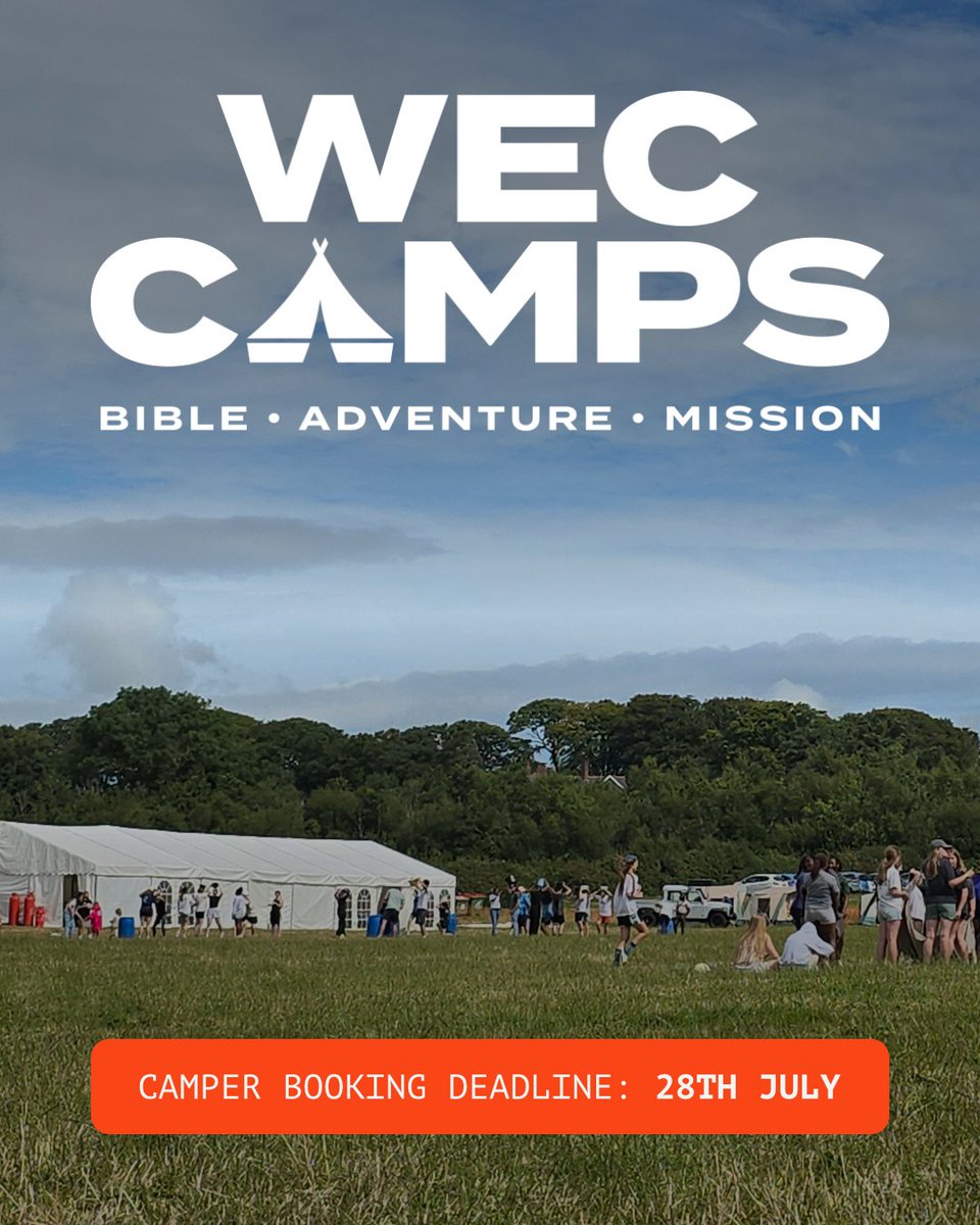 wecuk's tweet photo. There's still time to join us at WEC Camps this summer!🏕️

WEC Camps offer a space for young people to discover lasting truth, build real friendships, and deepen their love of Jesus. https://t.co/rs1qyU0gK1