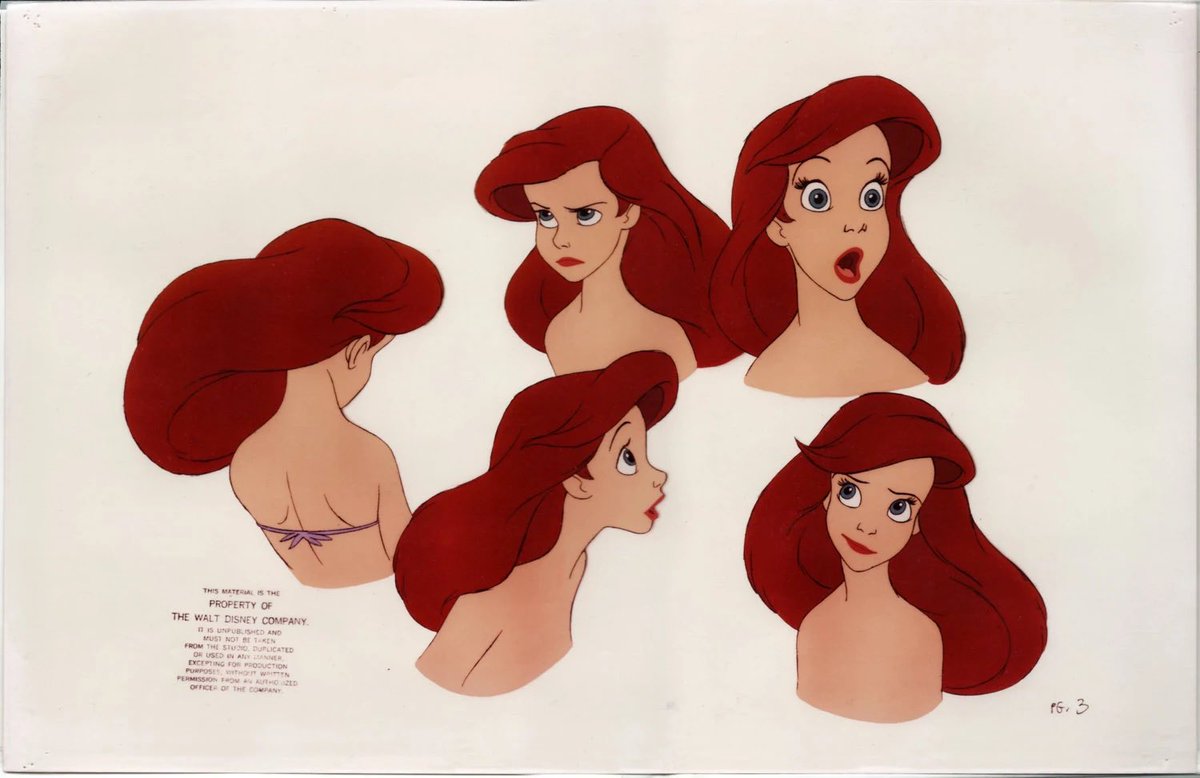 dailytlmm's tweet photo. original character model sheets for ariel 🫧 https://t.co/B658IUEnhb