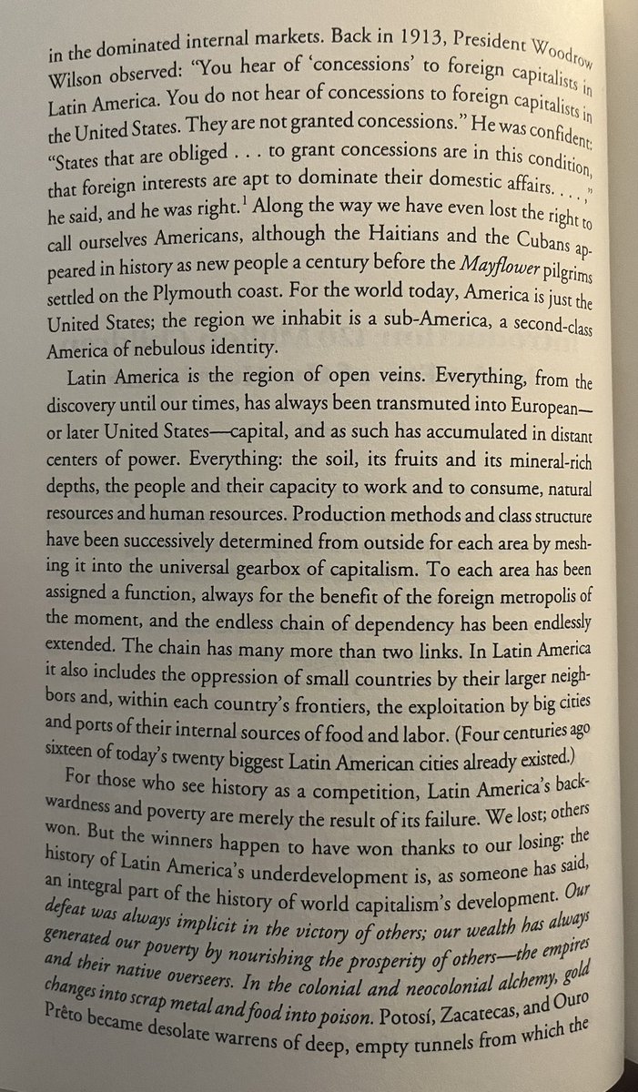 littlerosettes's tweet photo. the so-called elegance of the colonizers of latin america — the open veins of latin america by eduardo galeano https://t.co/MnshQsIJyK
