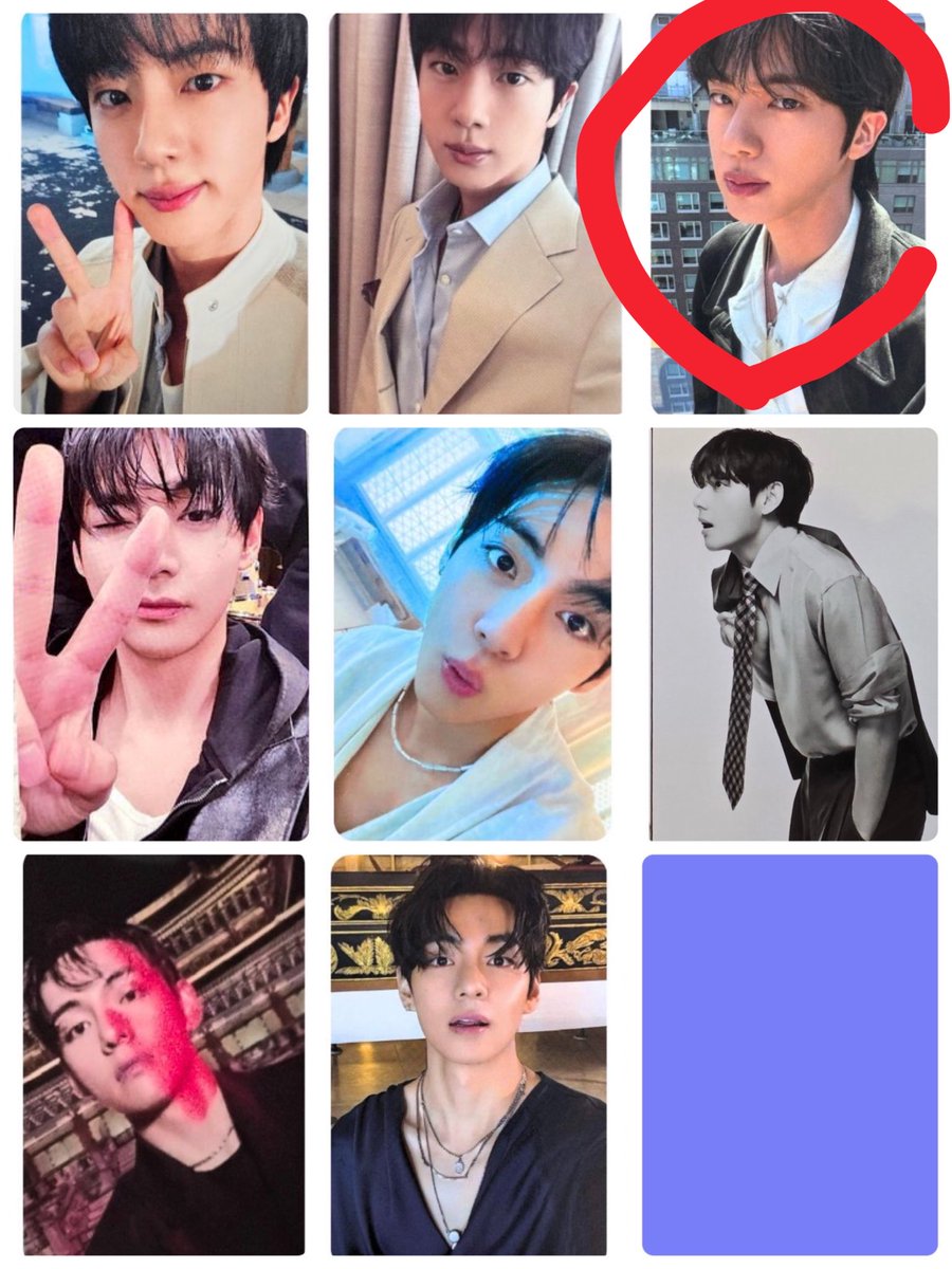 knako15's tweet photo. @Miki0225M 検索より失礼します。
こちら🔴ジンくんとフェスタラキドロ、weverseのジョングクと交換は可能でしょうか？ https://t.co/lll48wcBqa