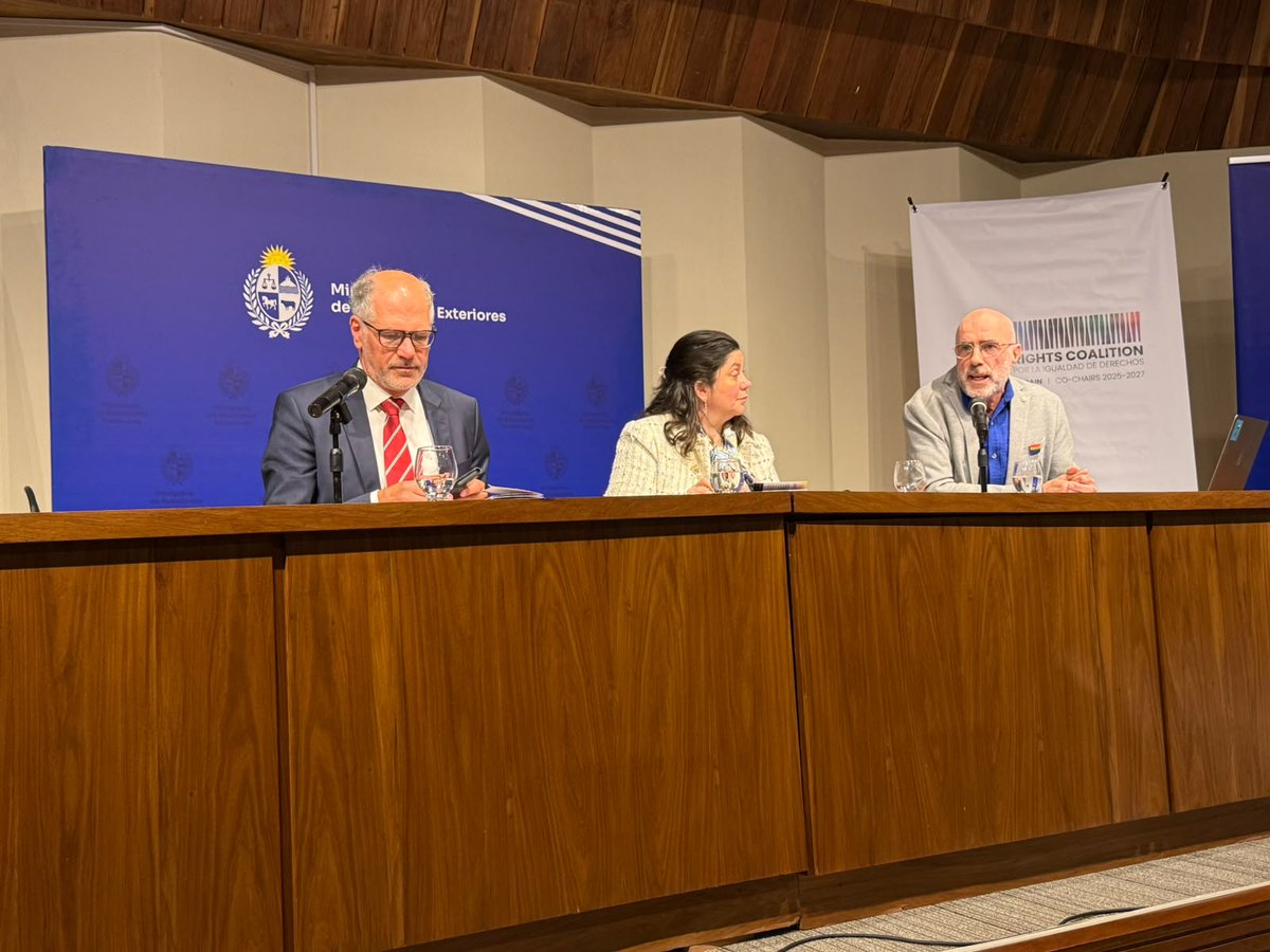 EqualRightsC's tweet photo. The ERC recently commemorated its tenth anniversary at an in-person event in Montevideo, Uruguay, where it was first created.

Representatives from States and civil society got together to assess the journey since the Coalition’s founding in 2016 and project future challenges. https://t.co/wuyO4QINCs
