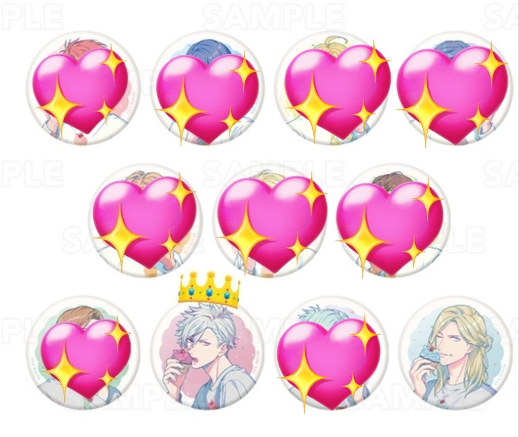 交換】うたプリ BGS BE MY CUPCAKE Ver. BMC プレミアム 缶バッジ 譲