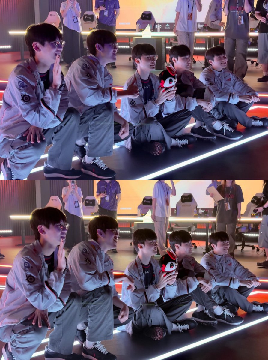 T1keriapics's tweet photo. Seeing my team this happy today is healing something in me. I missed those smiles so much. They're finally looking like themselves again. 🥺❤️ https://t.co/9FbjO0qHpU