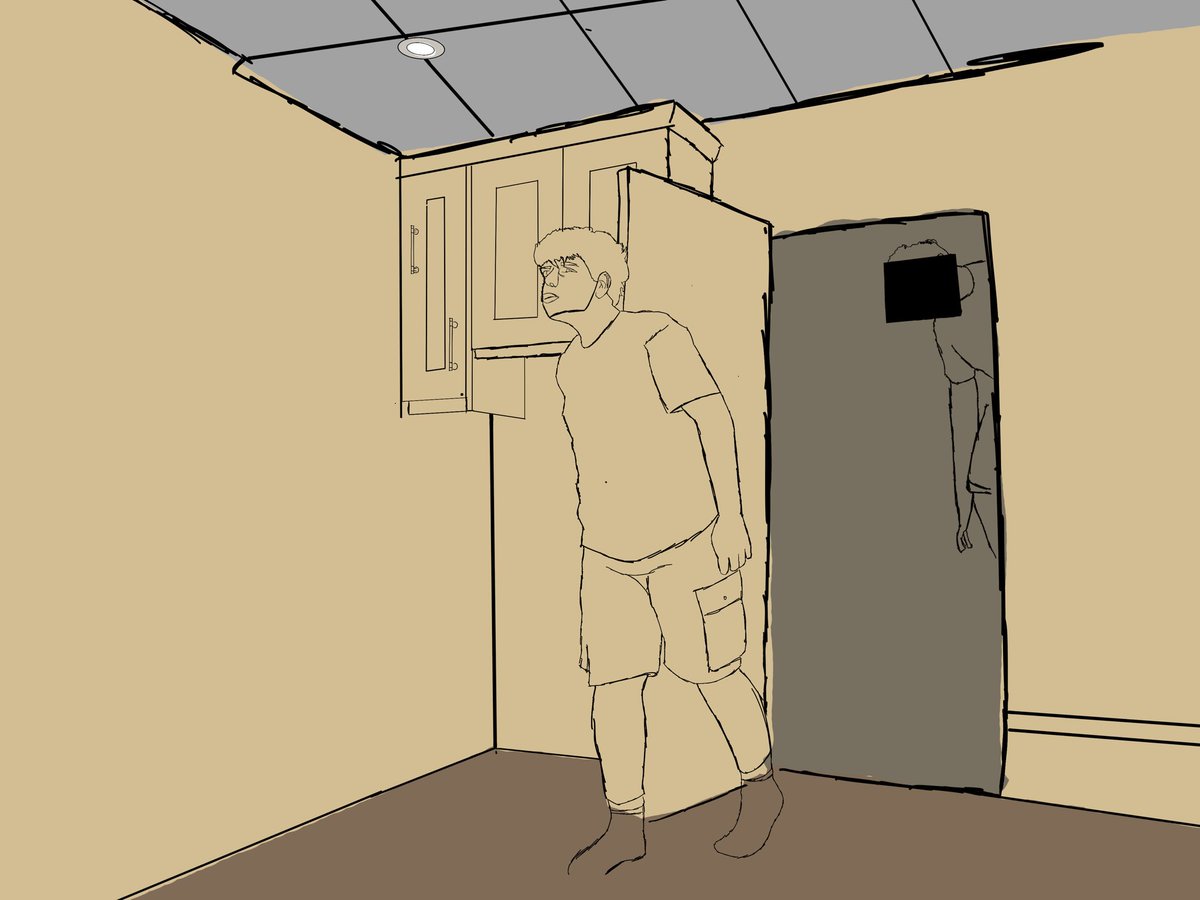 plague3946433's tweet photo. Trying to rotoscope(and still trying to color it) this is a backrooms artwork btw if you didn’t realise https://t.co/UbZVirKD8r