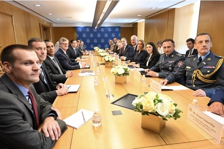 markodjuric's tweet photo. I was pleased to open a truly #historic chapter for our two countries today with my dear colleague U.S. State Secretary @SecRubio.

The launching of the #Strategic #Dialogue is not merely a procedural step; it is a meaningful step forward in Serbia–U.S. relations that will enable continued cooperation among various ministries and government agencies on both sides, regardless of political changes in either country.

May this important milestone serve as a lasting foundation for even stronger collaboration, #prosperity and mutual understanding between Serbia and U.S. for many years to come!