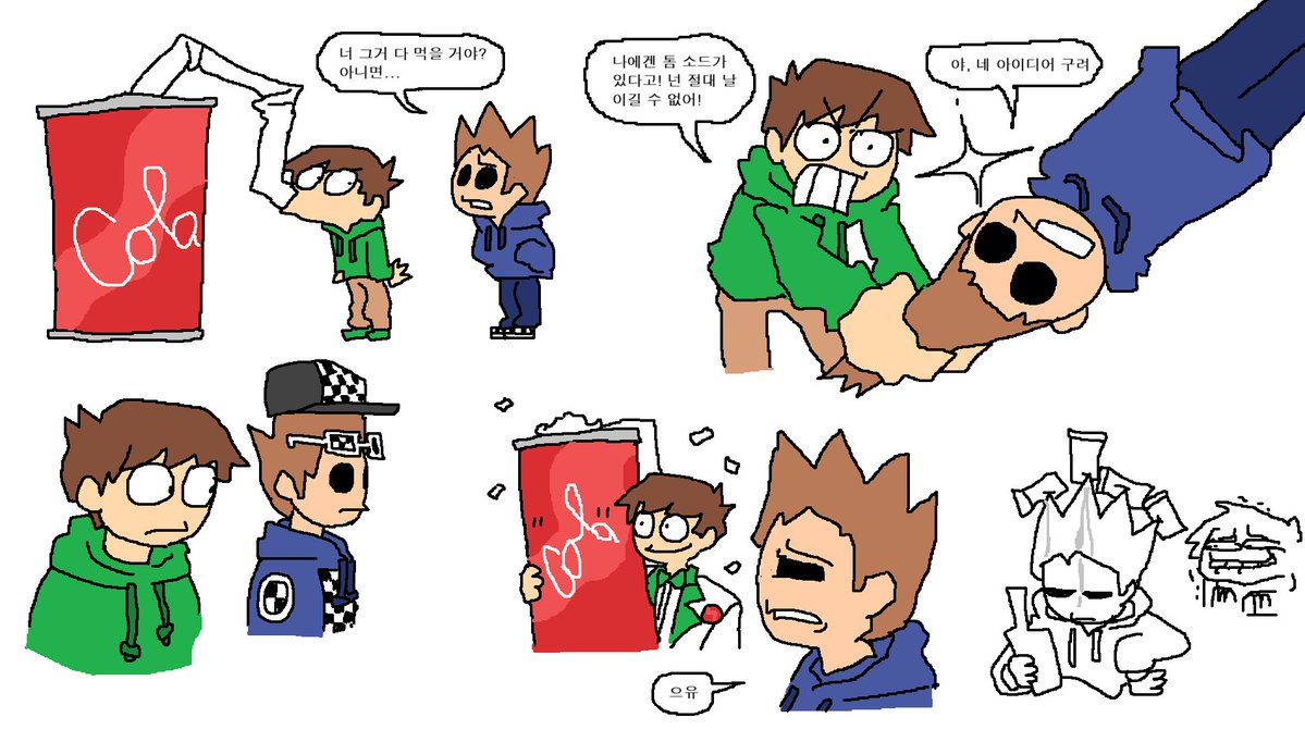 maskSmile21's tweet photo. 트친님 위해 톰이랑 에드 그렸어요!

#Eddsworld https://t.co/VtyiPRYh3w