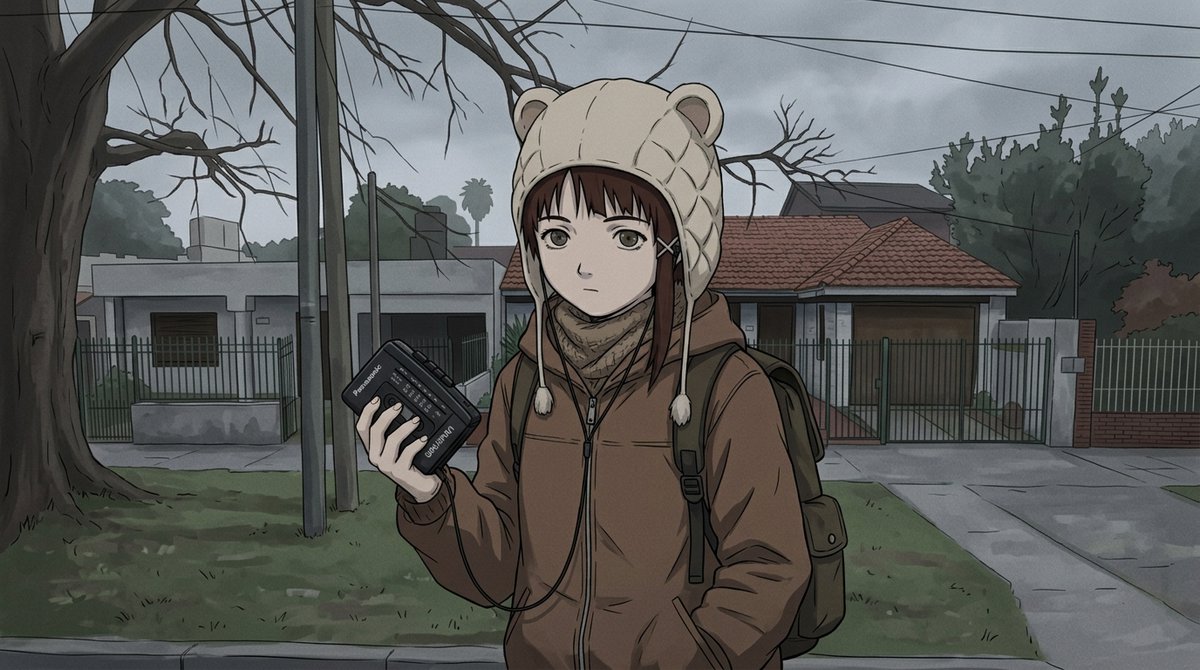 martingarciada6's tweet photo. #SerialExperimentsLain #lain28th
lainは曇りの日に街を歩きながら、オルタナティブロックのカセットテープを聴いたり、AM/FMラジオチューナー付きのパナソニックRQ-V61ステレオカセットプレーヤーでロックFMラジオを聴いたりしていた。 https://t.co/3AN5GiYJWl