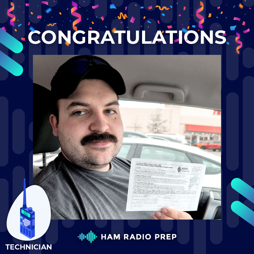 HamPrep's tweet photo. 🚀 Big #Michigan shoutout to Connor Crabbe for earning his Technician license! 🎉

Connor is officially ready to key up in the Great Lakes State! Bringing a rugged, adventurous spirit to the airwaves, Connor is diving into amateur radio for a powerful mix of Offroading / Mobile Operations, Emergency Communications, and Off-the-Grid Communications. With his new FCC credentials, he has the official power to build a solid mobile rig, keep his crew linked on remote trails, and ensure a bulletproof backup line of communication when traditional cell towers go dark! 🎙️🌲🚙⚡💪

What did Connor love most about his journey? The course "makes it easy." We love hearing that! Diving into radio frequencies, FCC regulations, and basic electrical theory can easily feel like information overload. That’s why we break down the entire curriculum into short, bite-sized lessons with clear, straightforward explanations—stripping away the textbook fluff so you can study stress-free and pass on your very first try! ✍️📖💯✨

Congratulations on your new license, Connor! We can't wait to hear your signal booming across the Michigan wilderness and from the off-road trails. 📡🌊🏆

Ready to make studying for your amateur radio license straightforward and easy like Connor? 👉 https://t.co/bKpk3tetEm