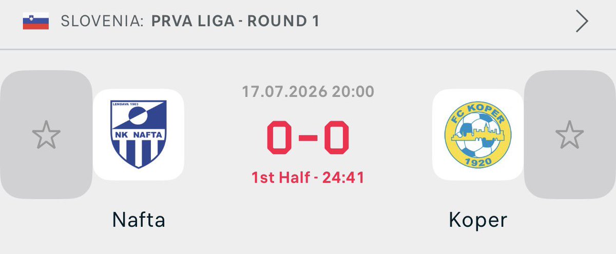 blazentije's tweet photo. ๐ช InPlay Ladder Challenge (10)
โ
Flora - Nomme Utd: 1st Half Over 0.5 Goals (1.40)
๐ธ๐ฎ Nafta - Koper: 1st Half Over 0.5 Goals (1.83)
#InPlayChallenge https://t.co/KQBe3Zbgj1