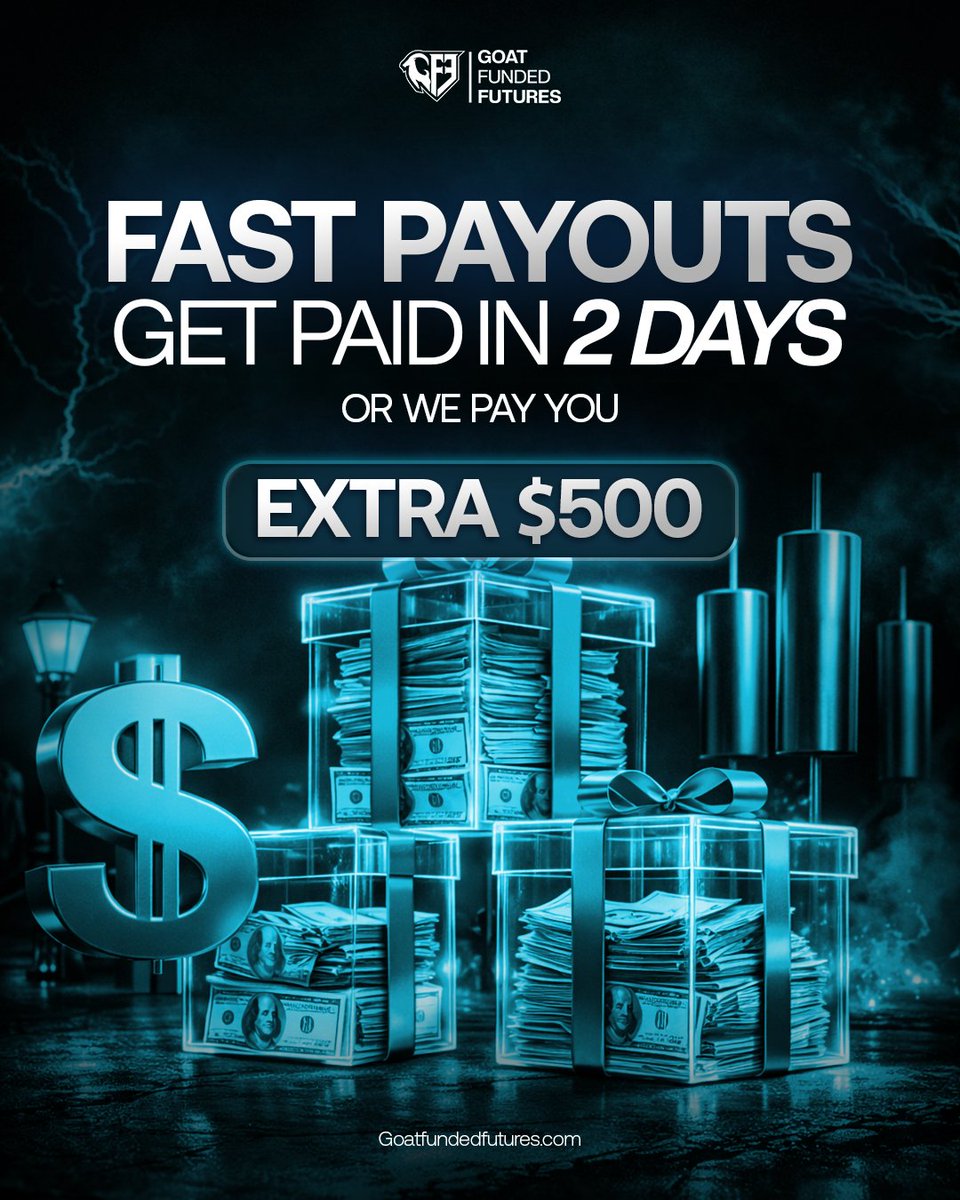GFFutures's tweet photo. ✅ Receive your reward within 2 business days

⏱️ If we miss the deadline, we add an extra $500 to your payout.

This is just one of the ways 

we're raising the standard for prop firms.

🌐 https://t.co/EaviHsUwWS https://t.co/laGqXf6zy9
