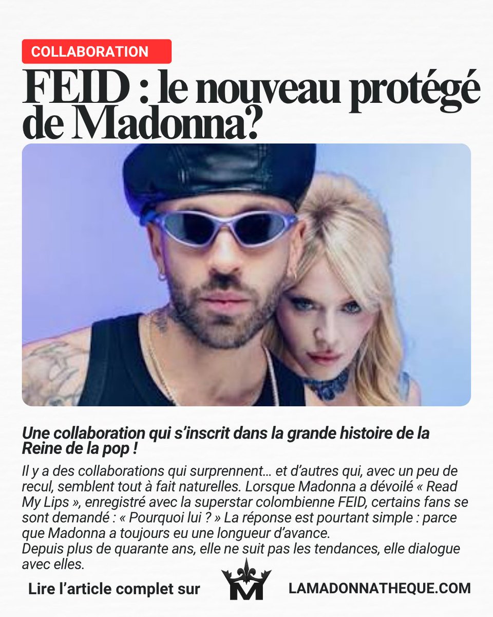 lamadonnatheque's tweet photo. FEID : le nouveau protégé de Madonna?

Il y a des collaborations qui surprennent… et d’autres qui, avec un peu de recul, semblent tout à fait naturelles.  Depuis plus de 40 ans, elle ne suit pas les tendances, elle dialogue avec elles. https://t.co/xwuw7DfEUv