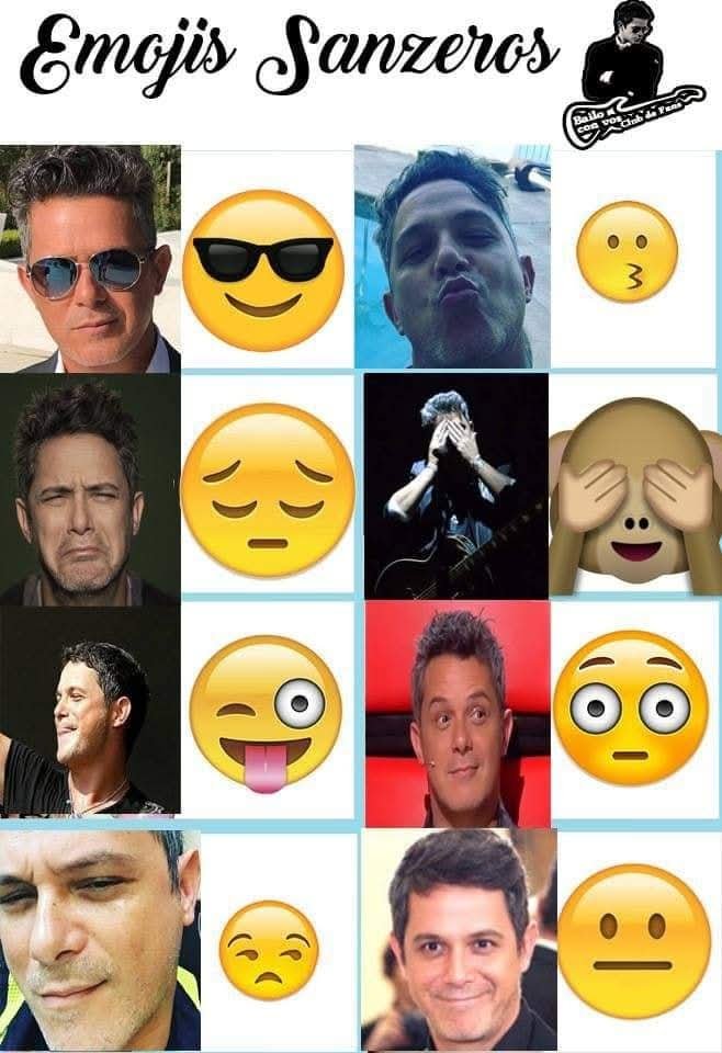 bailoconvosok's tweet photo. Hoy es #ElDíaMundialDelEmoji y estos emoji sanzeros son buenísimos!!!! 😍😍😍   Contanos cuál es tu emoji favorito? No es jueves pero...#JugáConBailo 😉😉 #Emoji #AlejandroSanz #BailoConVos #DíaDelEmoji #Fams #OficialFams @alejandrosanz https://t.co/6QLzfqwkps