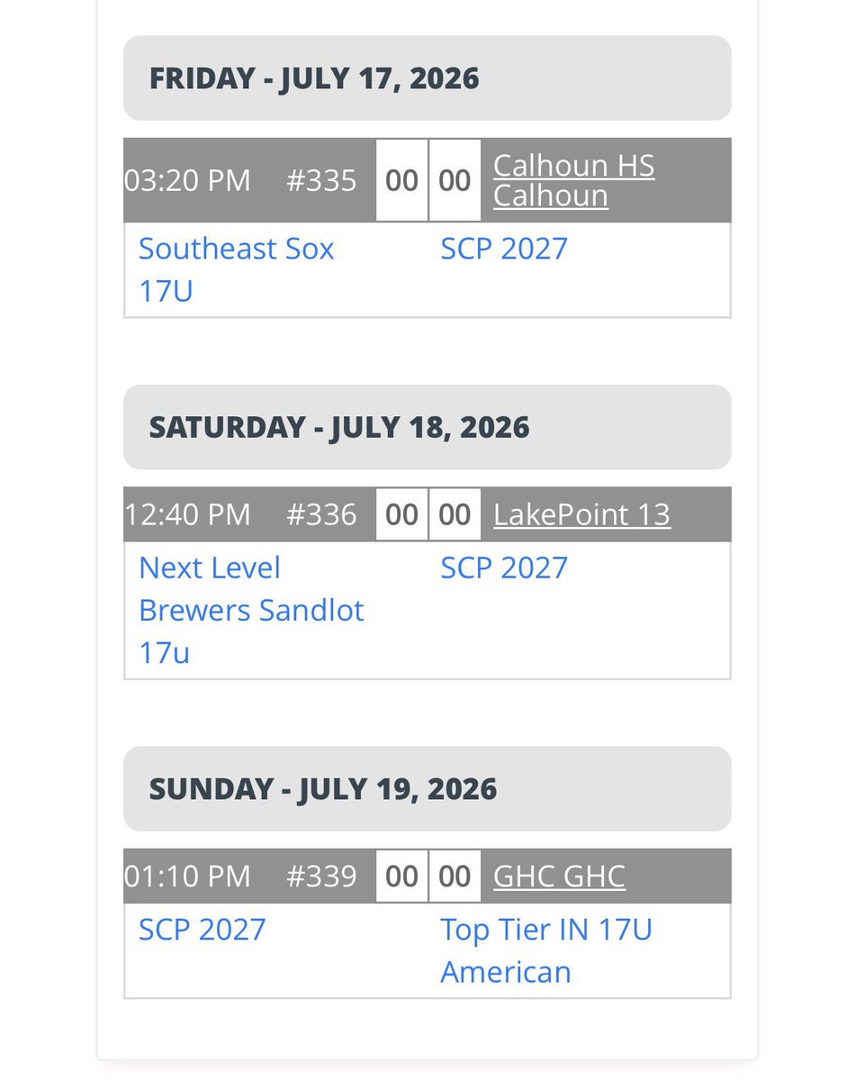 HuffCarter2's tweet photo. Schedule update for the remainder of the week @LakePointSports https://t.co/ps3fQYxIqW