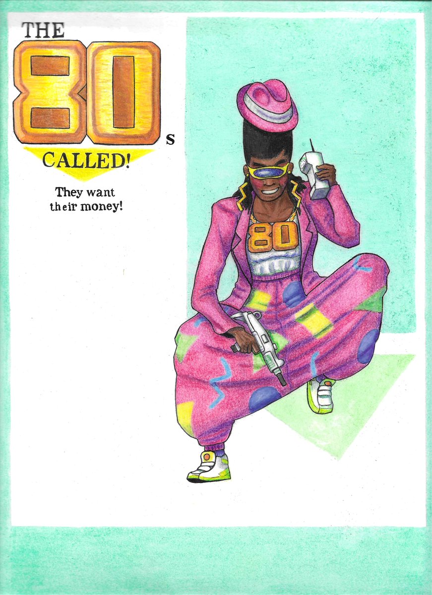 AndromedaTheGuy's tweet photo. The 80s: A non-binary mob boss who dresses in outdated fashion from the 1980s.
#art #characterdesign https://t.co/PSQSdH6b1z