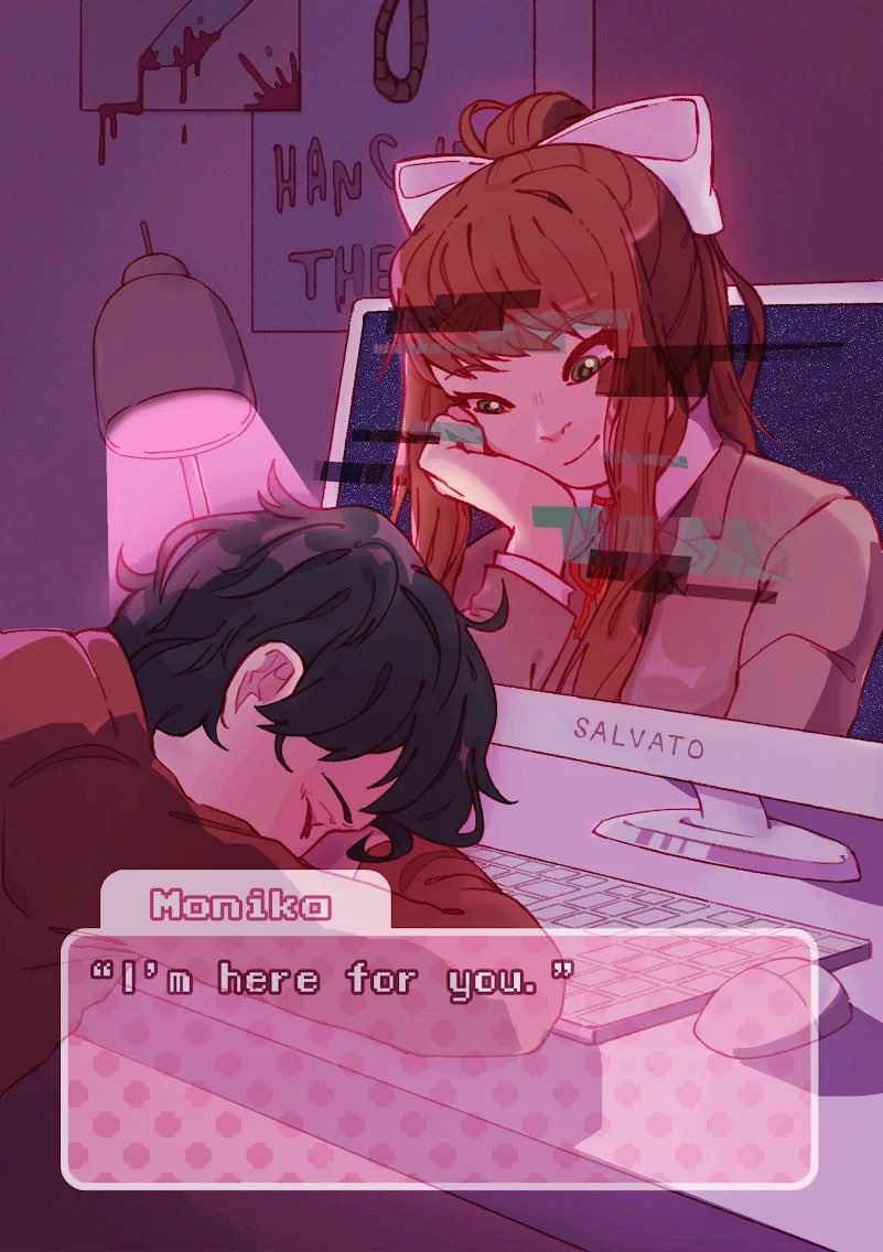 lilythebest345's tweet photo. Monika:so cute asleep~ https://t.co/pwBiylb5eQ