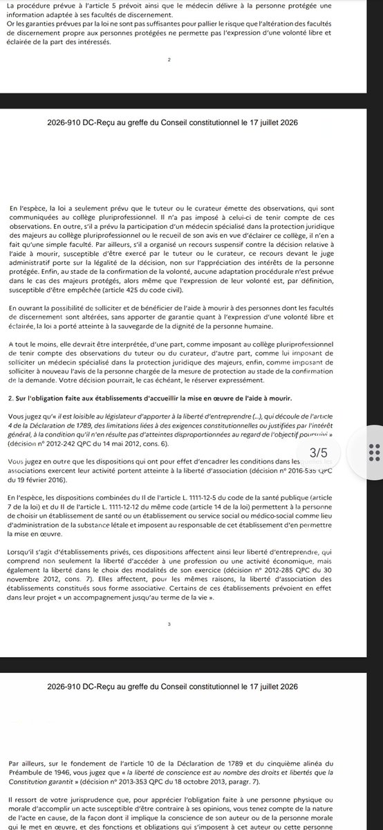VirusWar's tweet photo. Le PM Sébastien Lecornu vient de déposer un recours devant le
@Conseil_constit concernant la loi sur l'aide à mourir 
Il s'inquiète de l'absence de précisions sur la vérification du consentement de la personne

Vers une censure totale ?
Le CC ne peut préciser ce point essentiel ! https://t.co/jgWNgjYVMY