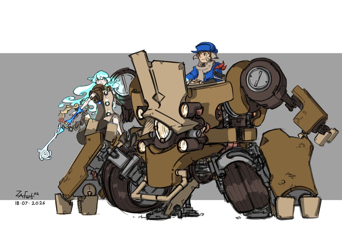 ZafART02's tweet photo. Illustration 42_b (Changes &amp; color) https://t.co/mJ9hsPXfuR