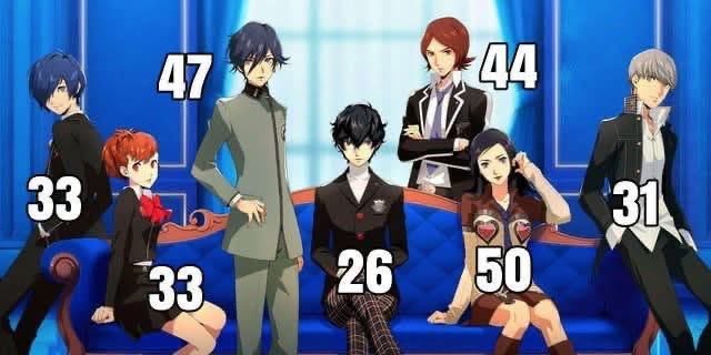 ReingStation's tweet photo. Edades de los protagonistas de Persona en 2026. https://t.co/8SRoqHVe7C