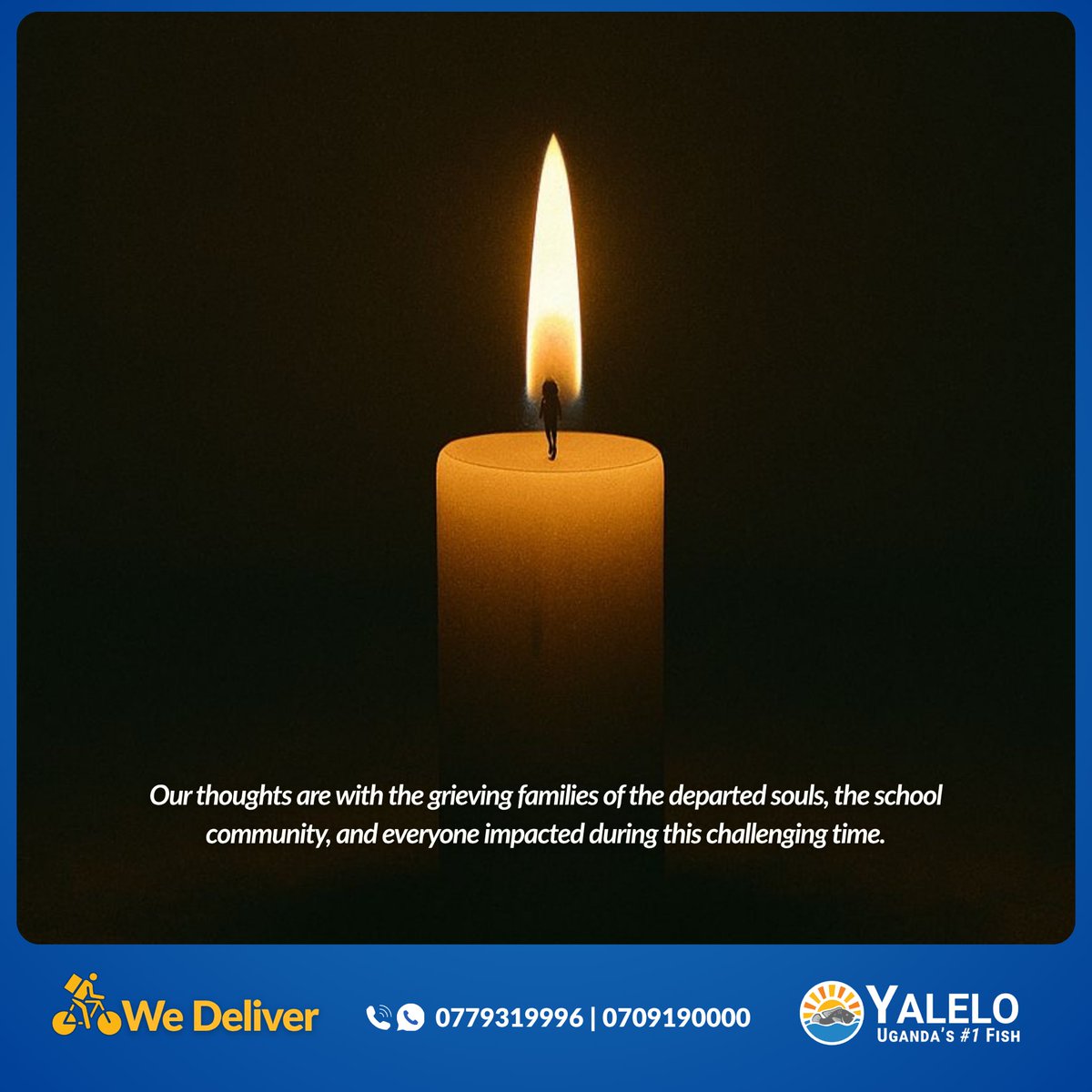 YaleloUganda's tweet photo. Yalelo Uganda joins the nation in mourning the lives lost in the tragic Kapchorwa road accident. Our heartfelt condolences go to the affected families. We wish the injured a swift recovery and may the departed rest in eternal peace. https://t.co/X6GTGCpmjW