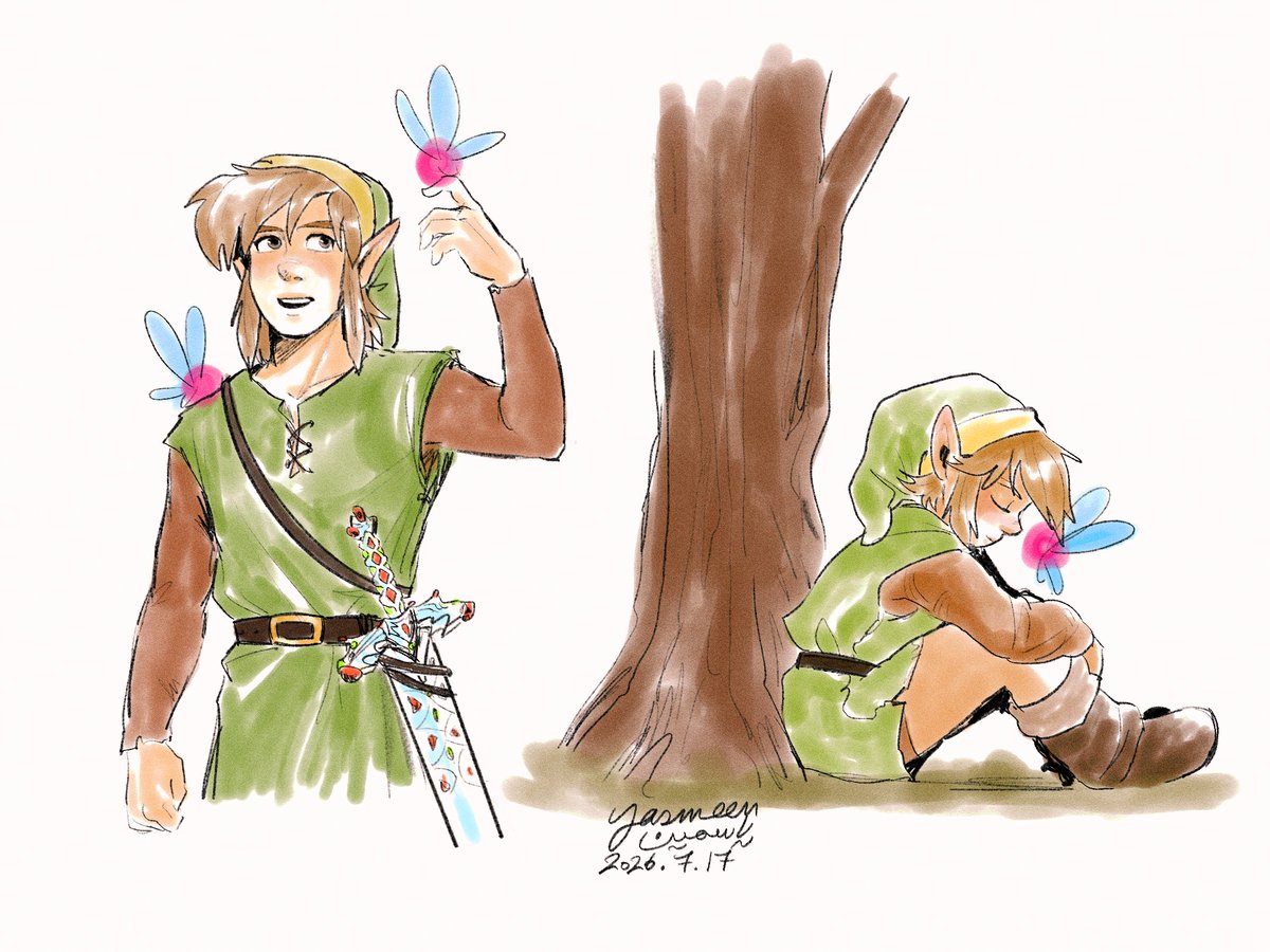 Yami_sha's tweet photo. OG Link in both Zelda 1 and 2 doesn't capture fairies in a bottle 🧚‍♀️ https://t.co/oLwxFwdz26