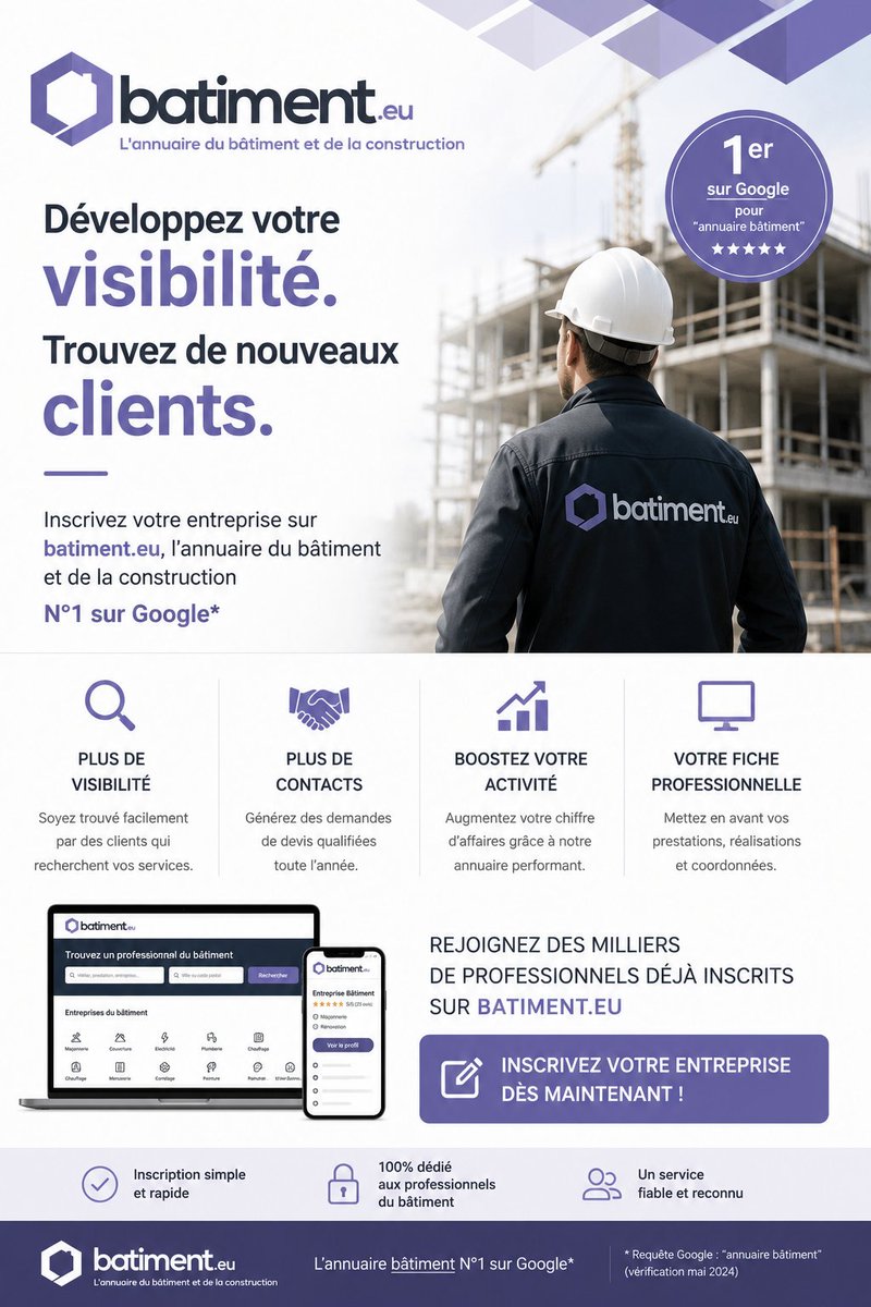 annuairebatim's tweet photo. 🎉 Nous venons de franchir le cap des 2 900 membres sur https://t.co/whQwWzlNZw !

Merci à toutes celles et ceux qui font vivre cette communauté dédiée au bâtiment, à la construction et à l'innovation. 🏗️

🚀 Prochaine étape : 3 000 membres !

#Batiment #Construction #BTP https://t.co/n0UlrA3IBE
