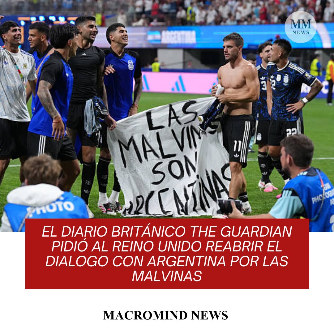 MacroMindNews's tweet photo. The Guardian pidió al Reino Unido reabrir el diálogo con Argentina por las Malvinas: "No pueden ser británicas para siempre"

https://t.co/8pAwcLVcE1 https://t.co/Rl1514YMbA