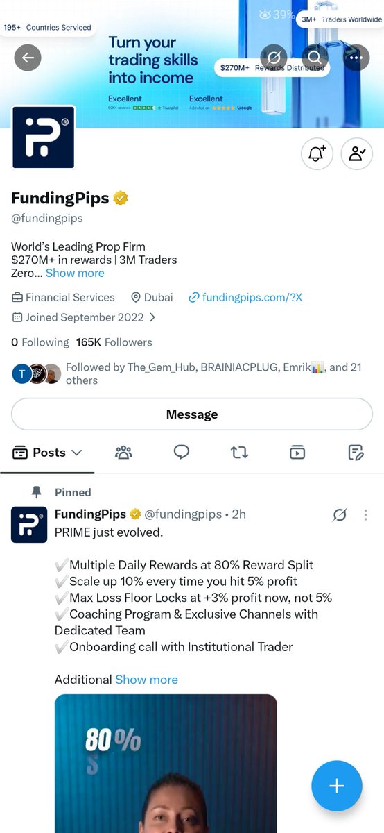 sewazon's tweet photo. @Kelvintalent_ @fundingpips @ShashtradesGC Done https://t.co/9IWZPYiLW3