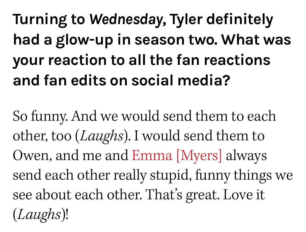 cairoswife's tweet photo. Hunter, Owen and Emma sending each other posts and edits about each other 😭 https://t.co/QkAcSP6OT6