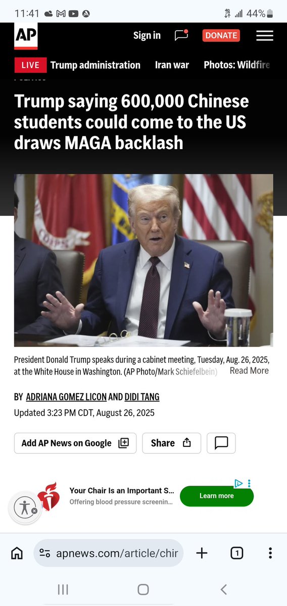BobbyNolan2u's tweet photo. China supposedly rigged our election; yet, In 2025 Trump wanted to allow 600,000 Chinese students into the country. https://t.co/g2i04bRjaD