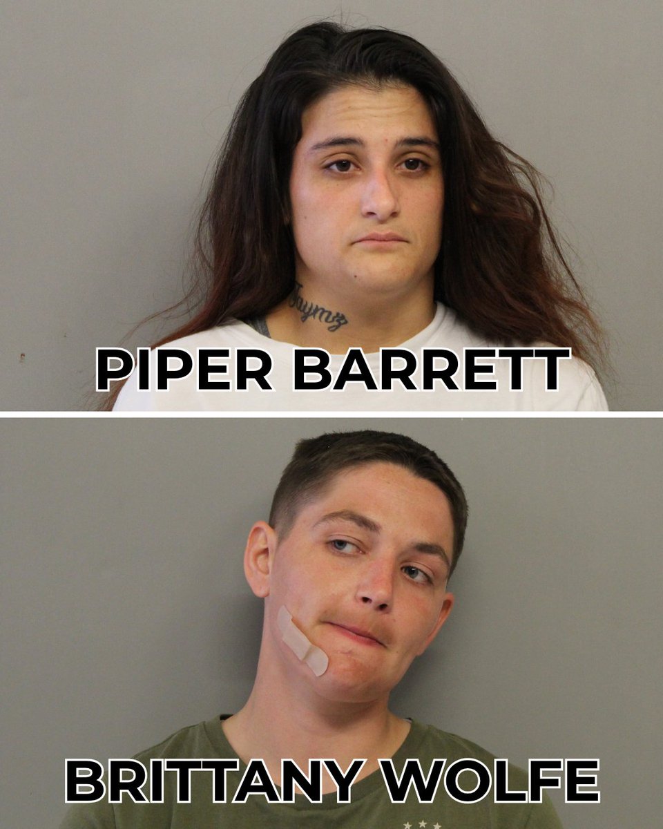 TulsaPolice's tweet photo. WANTED SUBJECTS ARRESTED - Suspects crash into traffic during chase

Quick Facts:

- Officers find wanted suspect
- Suspect eludes Officers and starts disobeying traffic laws
- Second suspect gets in driver’s seat and continues eluding
- Suspects crash into van carrying children
- Suspects arrested and taken to jail

The rest of the story:

On July 16, 2026, around 3:05 p.m., a Tulsa Police Officer saw 24-year-old Piper Barrett driving eastbound on Admiral near Memorial.

The Officer knew that Barrett had an active felony warrant for her arrest. The gold Ford Taurus that she was driving had an object obstructing her view of the windshield, so Officers initiated a traffic stop.

Officers turned on their lights and sirens near 21st and Sheridan, but Barrett kept driving. Officers kept following but called off the initial chase once Barrett started running red lights.

Officers caught up to the car again, but Barrett had switched seats with her passenger, 28-year-old Brittney Wolfe.

Officers followed the suspects and again activated their lights and sirens near 32nd and Hudson Ave. The suspects ran another red light on 31st and hit a silver van in the process.

The occupants of that van included the adult driver, a 10-year-old, and a 4-year-old. All suffered minor injuries.

The suspects continued slowly before coming to a stop in a nearby parking lot. Officers took both suspects into custody without further incident.

Barrett was arrested for Eluding and her previous warrant. Wolfe was arrested for Eluding, Leaving the Scene of an Injury Collision, and her own previous warrant.

These are arrests, not convictions.
