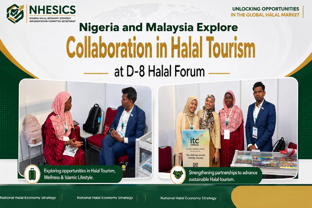 halaldevnig's tweet photo. Strengthening Halal Tourism Partnerships
The #NHESIC Secretariat met with the Director General of #MalaysiaIslamicTourismCentre (ITC) to explore collaboration in #Halaltourism, wellness, #Islamiclifestyle, certification standards, and capacity building
#HalalEconomy #HalalTourism https://t.co/Xg3vA7jVBx