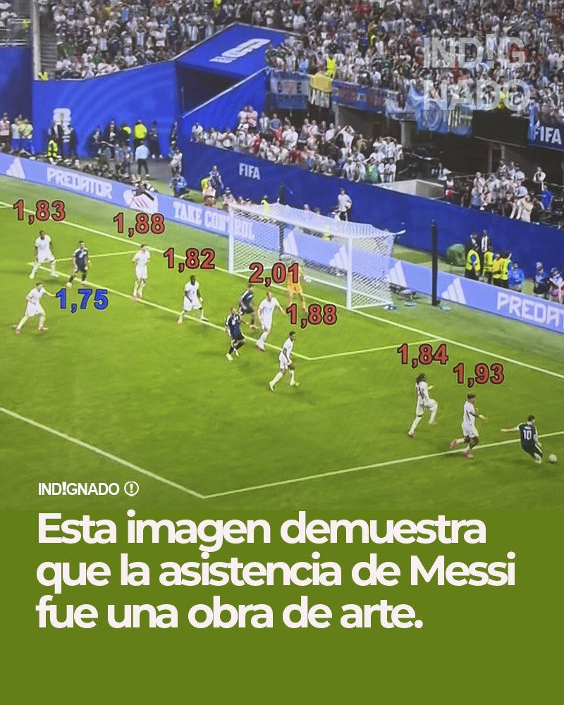 indignadoxd's tweet photo. Esta imagen demuestra que la asistencia de Messi a Lautaro fue una obra de arte. https://t.co/GDx59hzJik