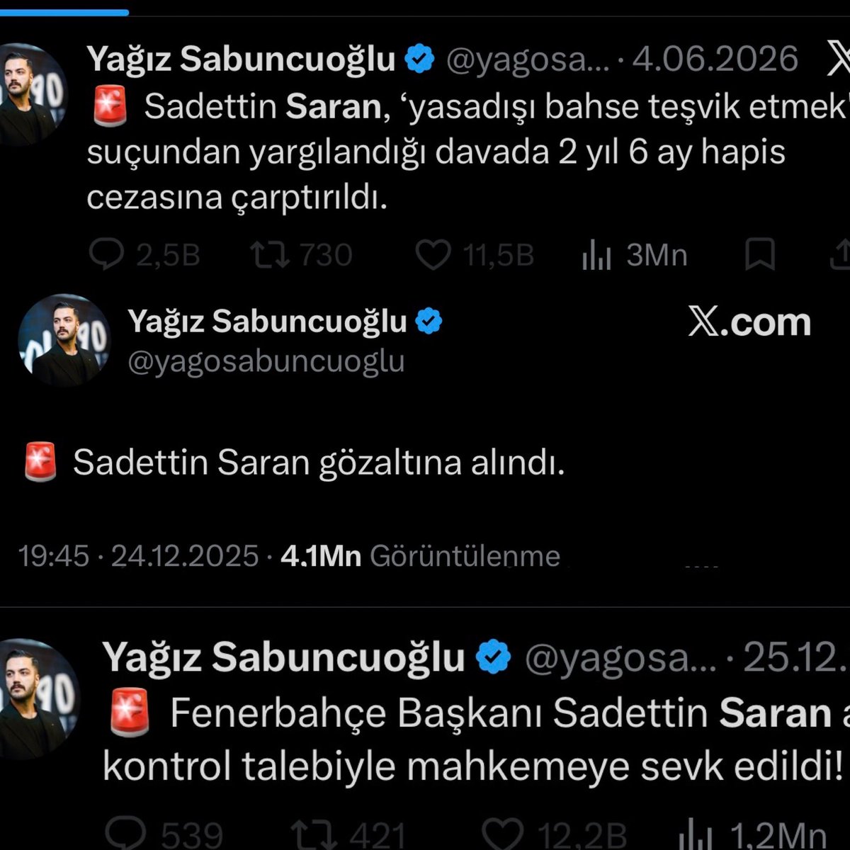 GncLftr's tweet photo. Fenerbahçe Başkanı ile ilgili Twet atarken Saniyesi saniyesine Twet at,

Gs Sportif Aş Başkan Vekili Gözaltına alınınca 7 Saat sonra… https://t.co/yqB4A6YSGi