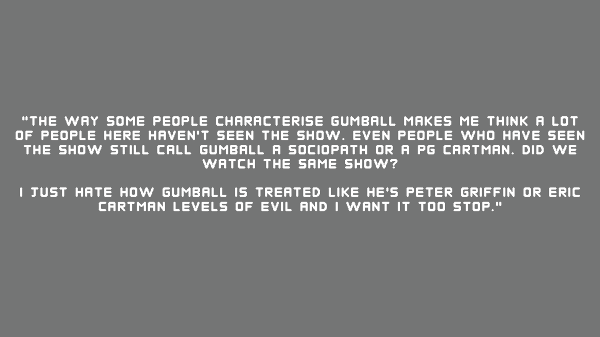 Gumball Confessions and Takes tweet media