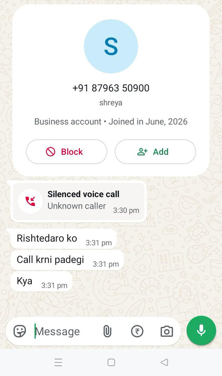 KKV_loanjustice's tweet photo. @DelhiPolice @RBIsays 

यह समझ नहीं आता कि ऐसे मामलों में शिकायत पुलिस के पास की जाए या RBI के पास।  Agent Whats-app No 8796350900 जब ग्राहक भुगतान नहीं कर पाता, तो कई मामलों में बिना बैंक या एजेंसी का नाम बताए प्रताड़ना, धमकी और अभद्र व्यवहार का सिलसिला शुरू हो जाता है। ऐसा इसलिए किया जाता है ताकि यदि ग्राहक बैंक से शिकायत करे, तो बैंक यह कह सके कि "यह व्यक्ति हमारी ओर से अधिकृत नहीं था।"  क्या इस तरह की गतिविधियों पर प्रभावी कार्रवाई संभव है?

@SancharSaathi

और Cyber Crime Portal पर शिकायतों के बावजूद अब तक कोई सकारात्मक परिणाम दिखाई नहीं देता।  

#CyberFraud #FakePoliceCall #FakeAdvocate #LoanRecovery #CyberCrime #DigitalFraud #DelhiPolice #FinancialFraud #KKV

@RBIsays
@RBI
@CPDelhi
@DCPNewDelhi
@FinMinIndia
@ANI
@PTI_News
@aajtak
@IndiaToday
@ABPNews
@ndtv
@ndtvindia
@ZeeNews
@News18India
@Republic_Bharat
@TV9Bharatvarsh
@TimesNow
@TNNavbharat
@IndiaTVNews
@NewsNationTV
@ThePrintIndia
@the_hindu
@timesofindia
@IndianExpress
@htTweets
@EconomicTimes
@CNNnews18