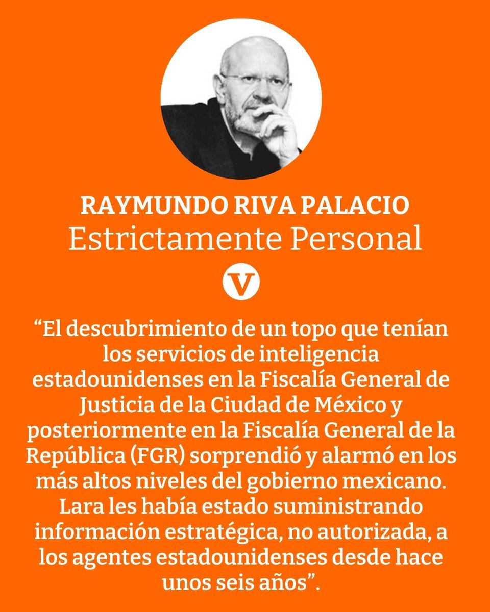 vanguardiamx's tweet photo. En su columna de hoy, Raymundo Riva Palacio (@rivapa_oficial) habla sobre el descubrimiento de un topo que tenían los servicios de inteligencia estadounidenses.

🔗 Más información aquí. 👉 https://t.co/XNaGXEPPZs #Sismo https://t.co/l36bciCMD1