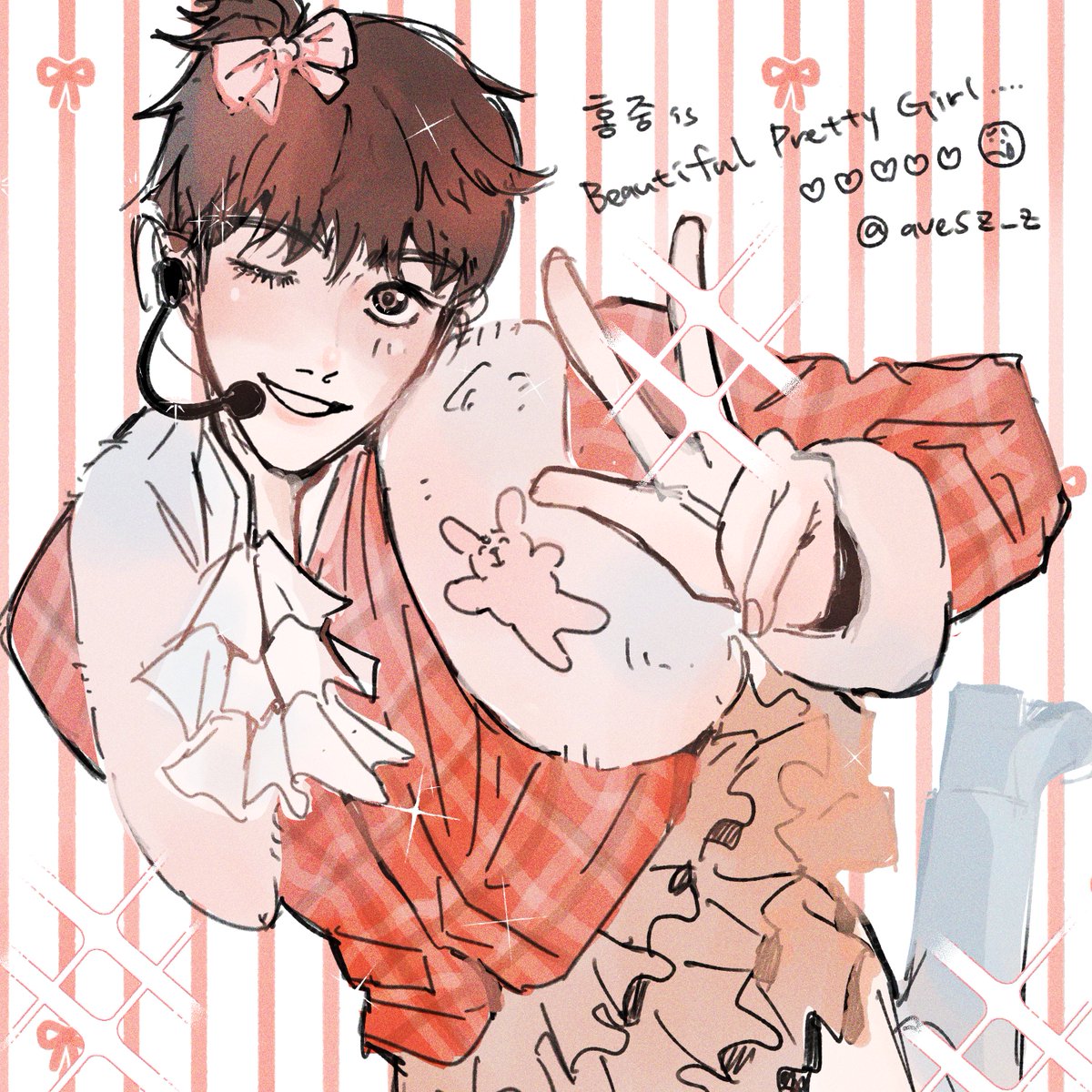 avesz_z's tweet photo. 🎀
#ATEEZfanart #HONGJOONG https://t.co/krPlbmaQrp