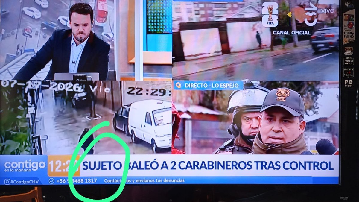 aldunatefran's tweet photo. "Sujeto"...hasta cuándo los medios con esa estupidez?!!? Es un DELINCUENTE. Si no era antes, después de que le disparó a Carabineros, se tornó un DE-LIN-CUEN-TE!
#LoEspejo
#Delincuencia
#MediosCobardes
#CarabinerosDeChile 
@pazcharpentier https://t.co/7N0rSKszpz