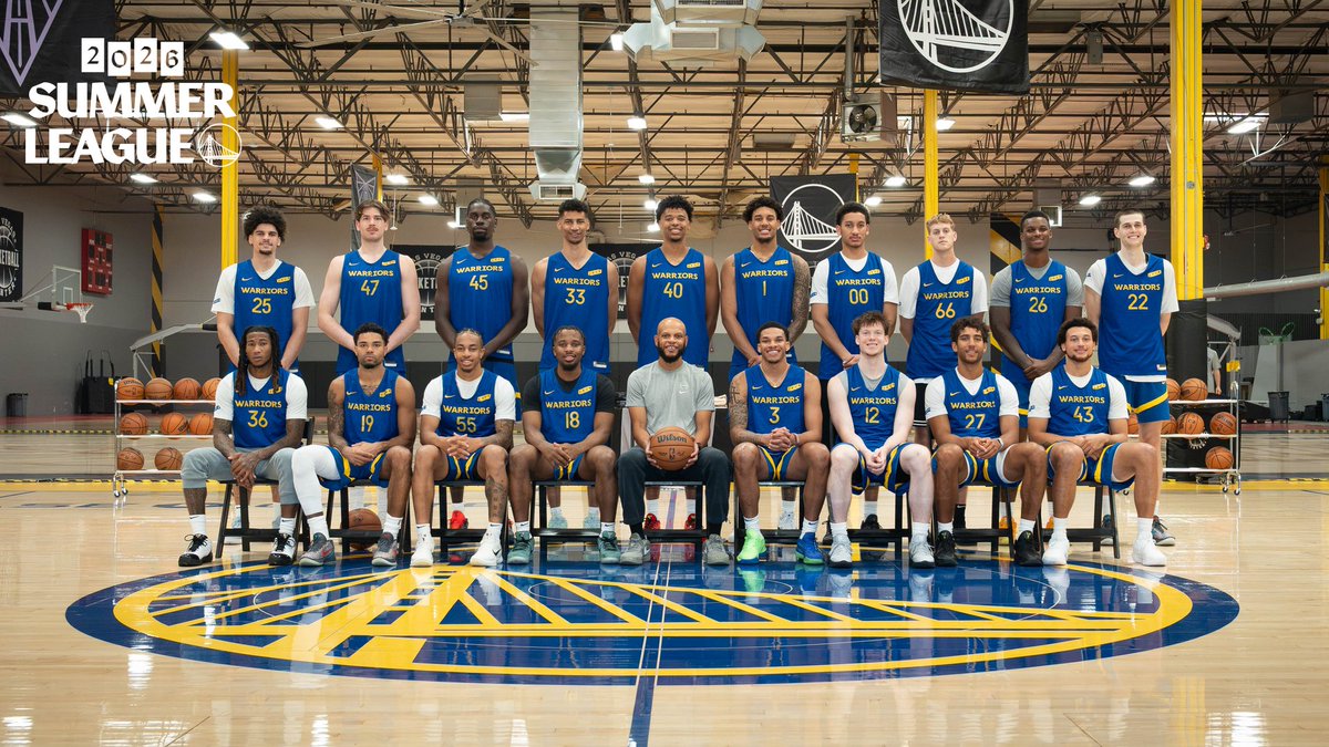warriors's tweet photo. Our summer squad is playoff-bound 🙌 https://t.co/bMr5jLoPHF
