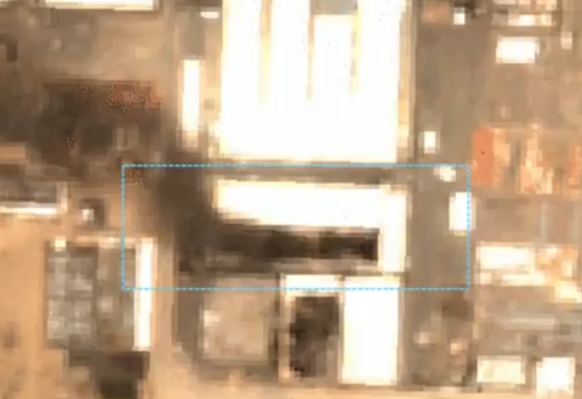 bonzerbarry's tweet photo. Confirmed. A Halliburton logistics facility was struck and severely damage/destroyed. They sublease this space from KGL. https://t.co/8yWhVwk8Ko