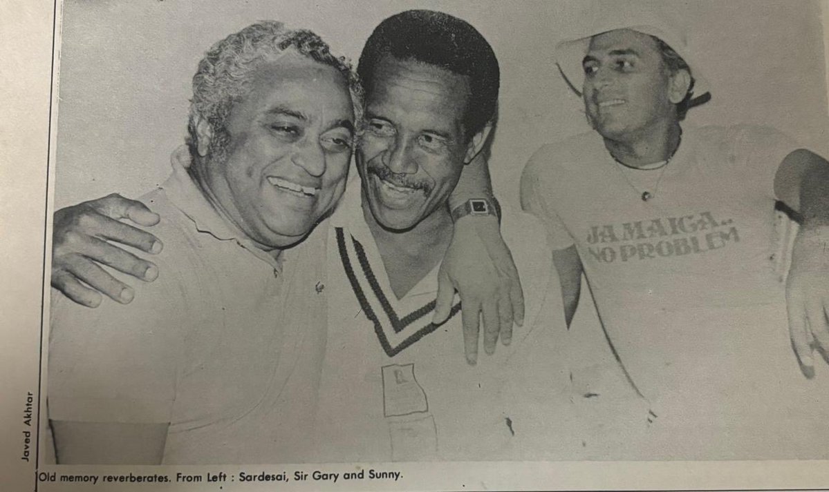 sardesairajdeep's tweet photo. A photo for the ages! Memories of West Indies 1971😊🙏! #GarySobers https://t.co/M7cNfHnqj2