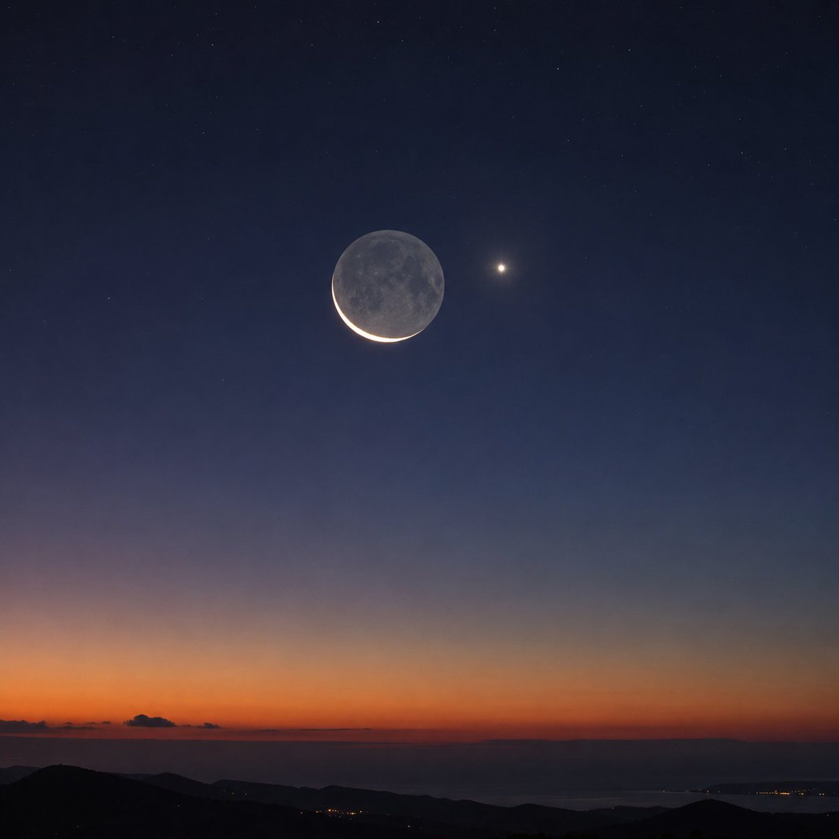 moondailys's tweet photo. Moon - Venus Conjunction with Earthshine https://t.co/o584NcMF3o