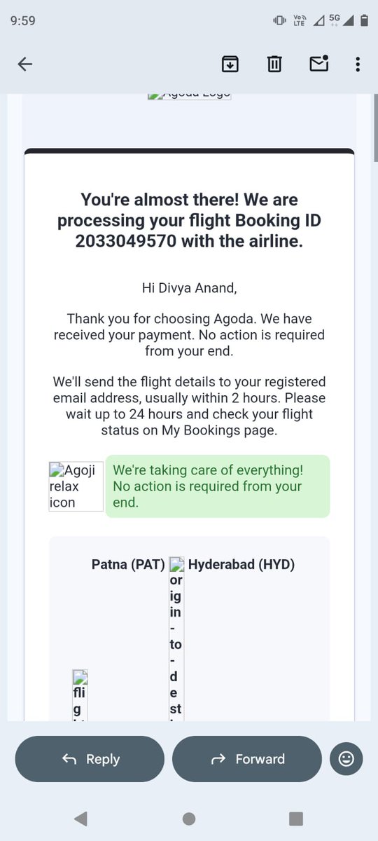 vikrants_1504's tweet photo. This is serious and very pathetic service by @agoda , the ticket has been booked on 15 july 2026 , we have called on agoda customer service number but the person called from a  number but gave a malicious software which deducted a sum of 16 k from account still no confirmation. https://t.co/mcPANBlD21