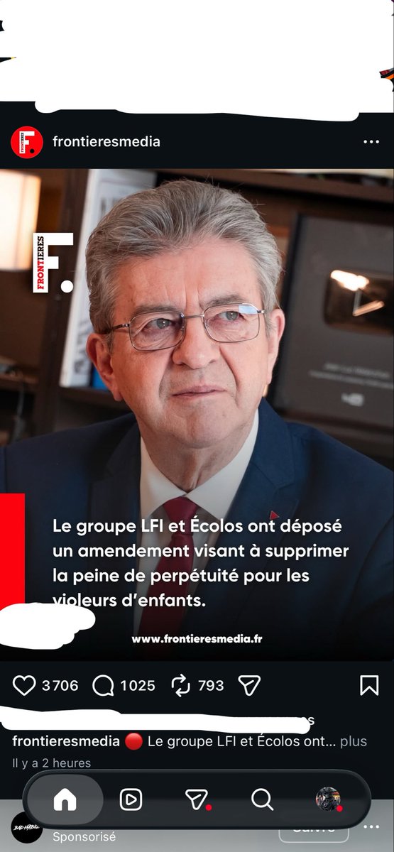 RAZORtheBigBoss's tweet photo. @JLMelenchon @Ugobernalicis Fait tout pour que les pedo violeurs et autre merdes puissent vivre bien t’as raison espèce de merde https://t.co/qZwpbZM65V